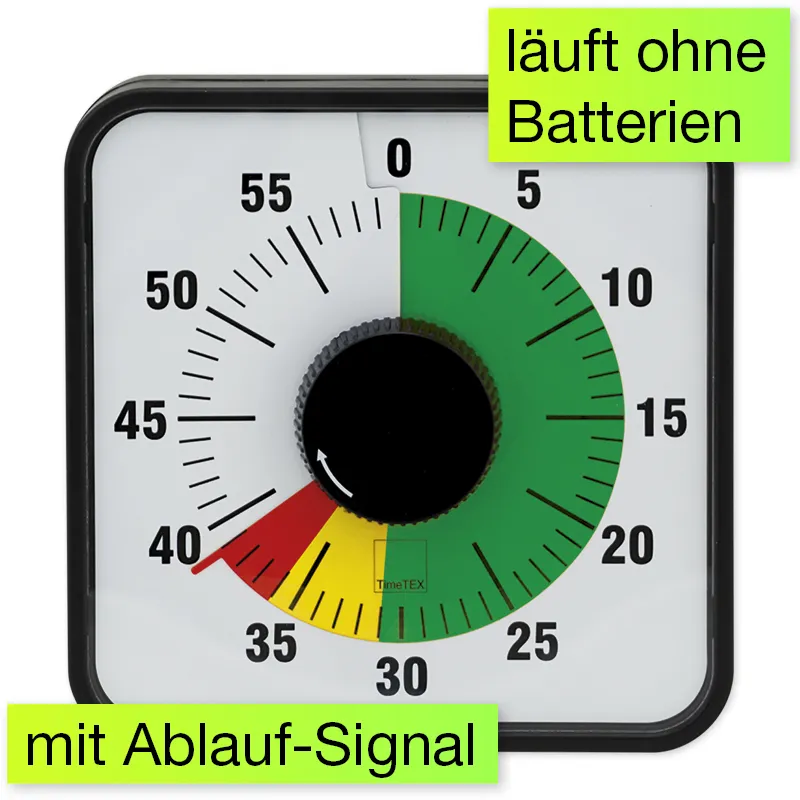 Zeituhr "Automatik", magnetisch, eckig mit Ampelfunktion