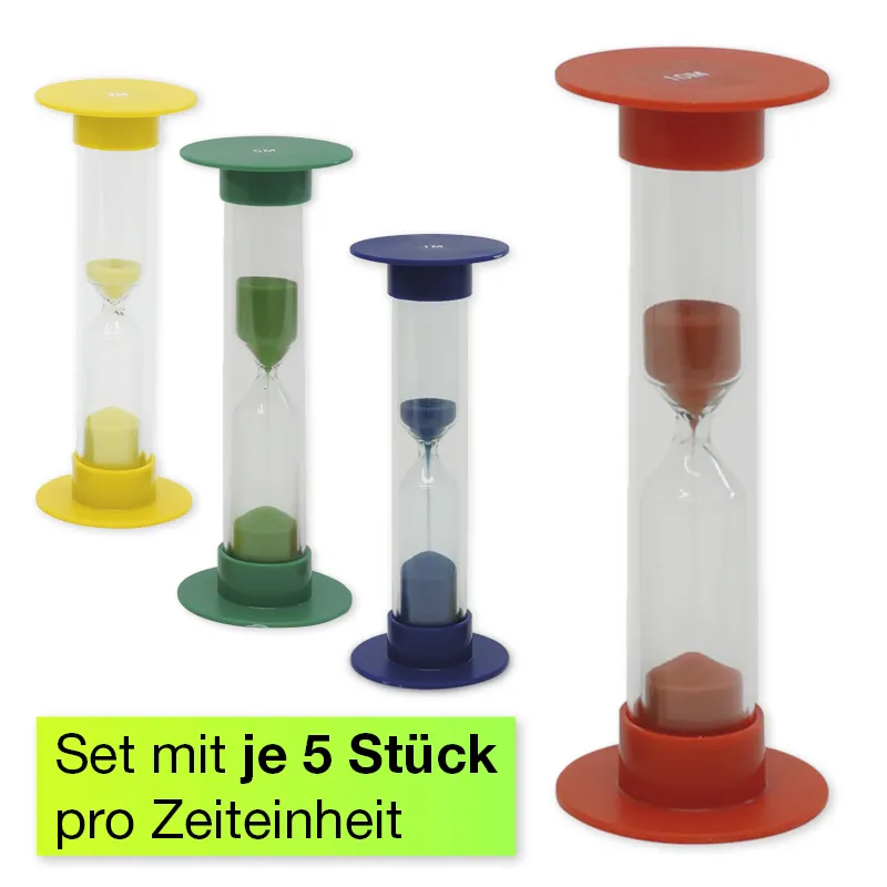 Set Sanduhren, 14,5cm hoch, 5-tlg.