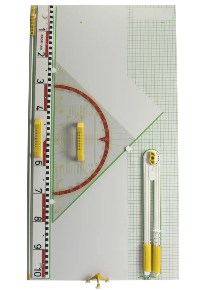 Wandtafel-Gerätesatz Profi 5-tlg., 60 cm Dreieck