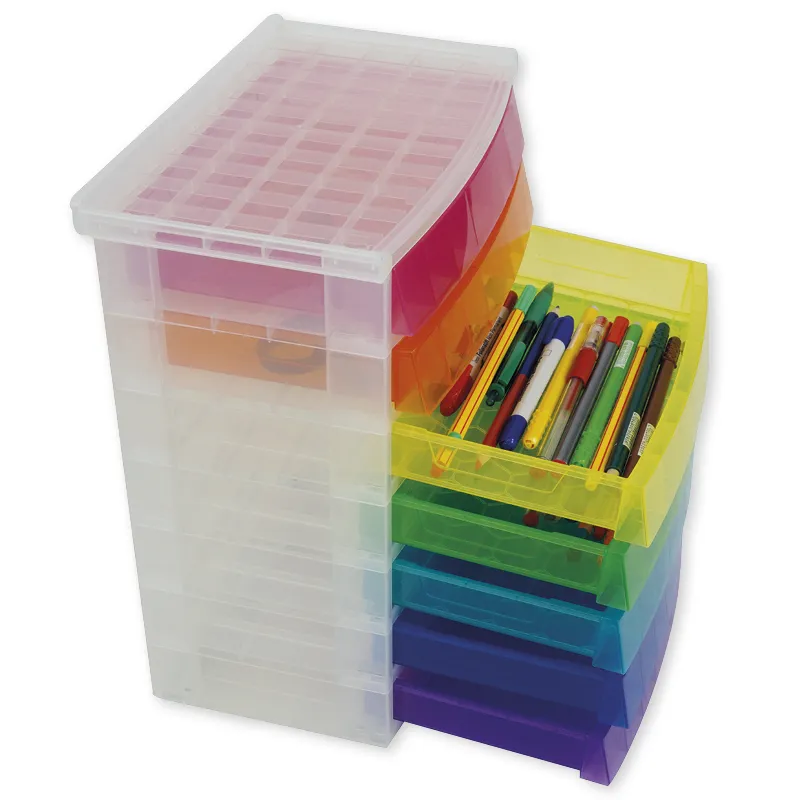 TimeTEX Schubladen-Box "Regenbogen", 7-farbig