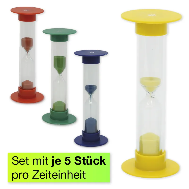 Set Sanduhren, 14,5cm hoch, 5-tlg.