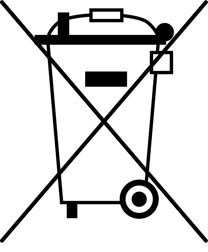 Symbol für Altgeräte-Entsorgung