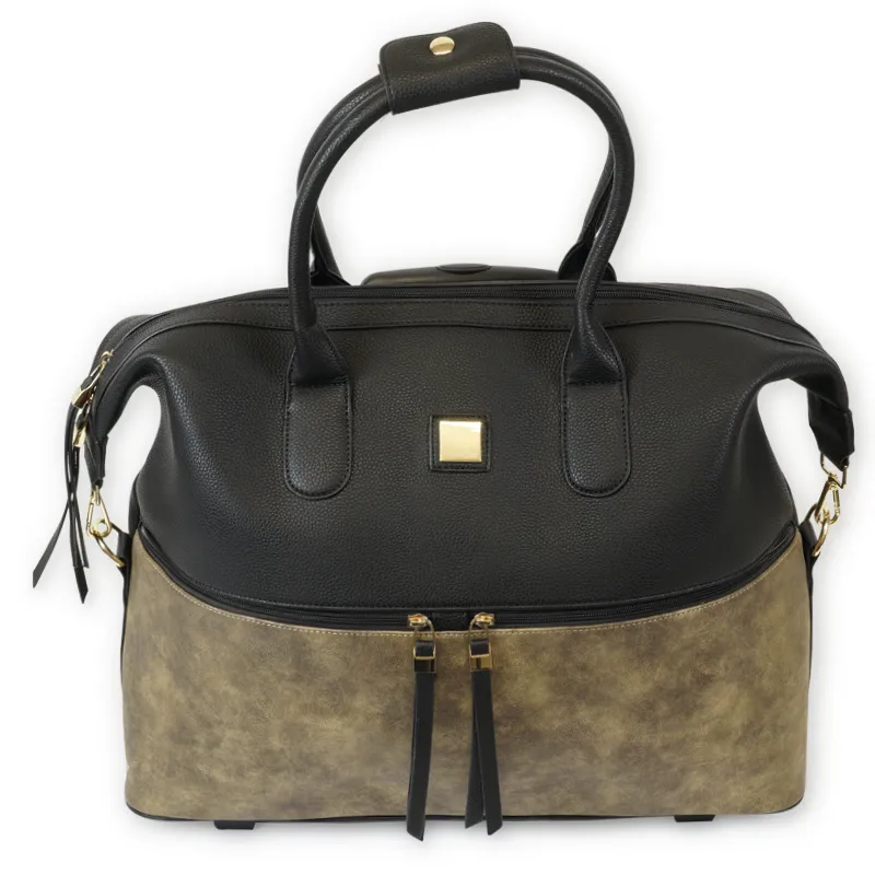 Trolley-Handtasche "Bellissima", schwarz-gold