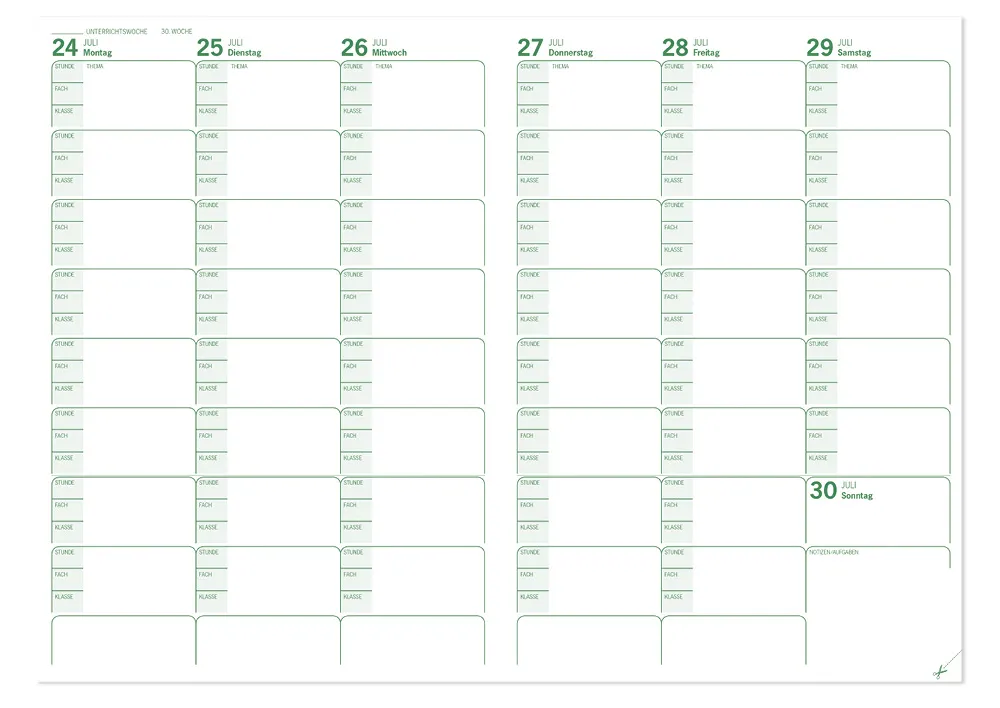 s+w Unterrichts-Planer 25/26 A5plus