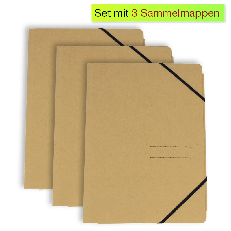 Set Sammelmappe "Natura" A4, 3 Stück