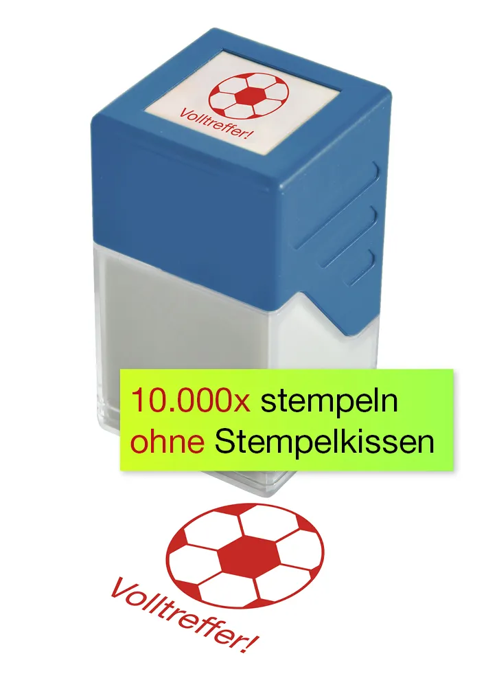 Siebdruck-Stempel "Perpetuum", "Volltreffer"