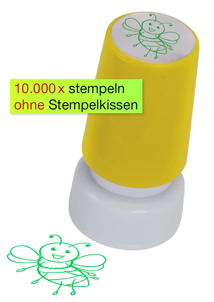 Siebdruck-Stempel "Perpetuum", "Biene"