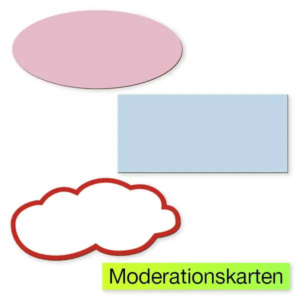 Set Moderations-Sticker divers, magnetisch