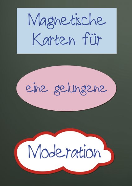 Moderations-Material "Basic", magnetisch, 9-tlg.