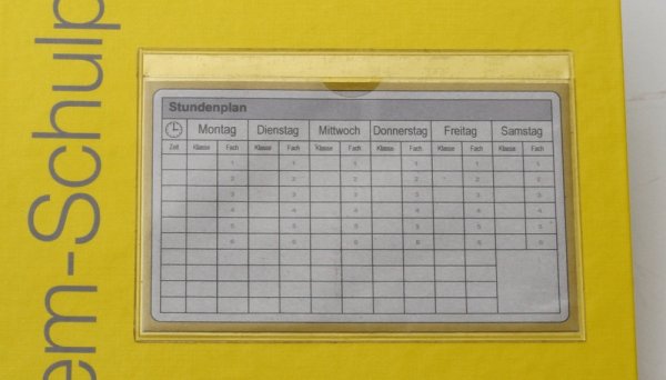 Stundenplan-Anhefttasche, selbstklebend