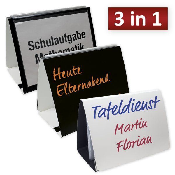 3in1 Tischaufsteller "Info"