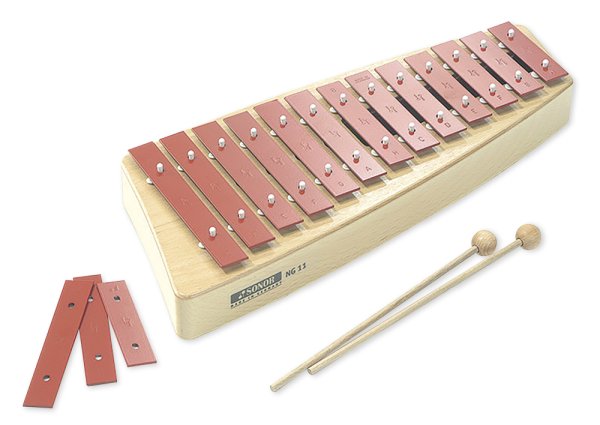 SONOR Glockenspiel, Alt c2-a3 + fis2, b2, fis3, mit Schlägel, NG 11 aus NG Serie