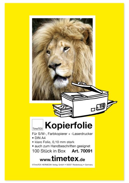 Klarsicht-Kopier-Folie Box