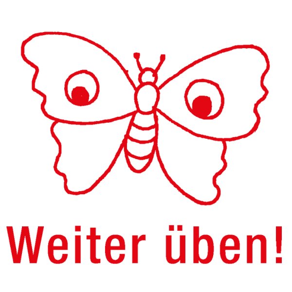 Stempel, Schmetterling Weiter üben!