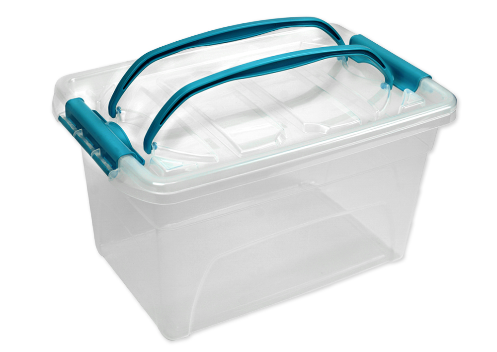 10*Mini Transparent Kunststoff Aufbewahrungsbox StorageBox Mit Deckel-Stapelbox